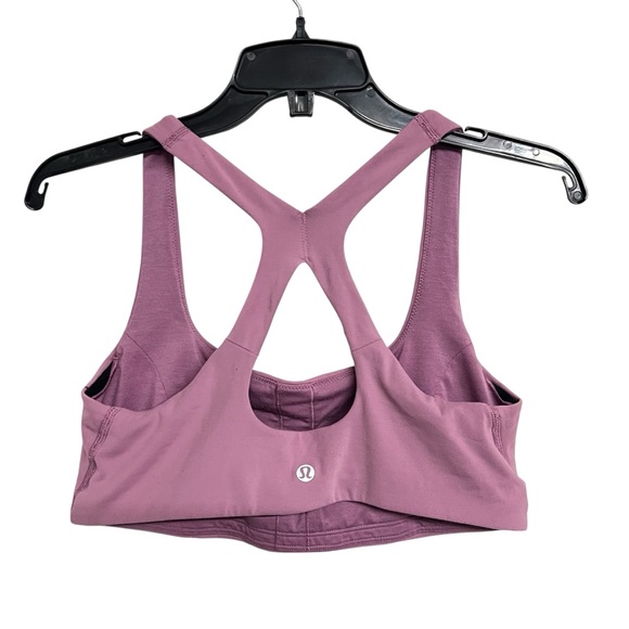 Lululemon Smooth Cover Yoga Sports Bra Mauve 10 - Picture 3 of 4